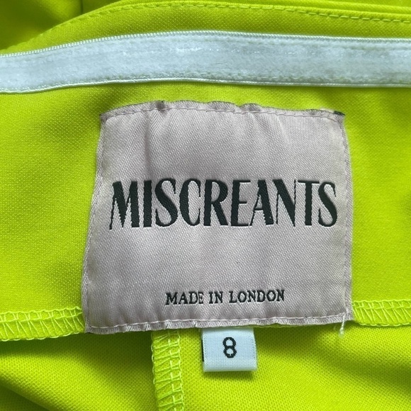 New Miscreants London Cupid Mini Split Dress & Gloves - Green UK 8 NWOT - Picture 11 of 15